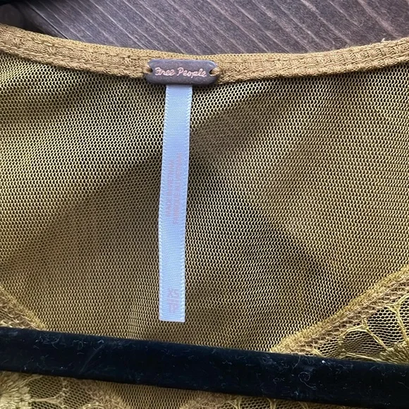 NWOT - Free People Lola Long Sleeve Mustard Colored Top Size XS P2P: 28 - Picture 7 of 15